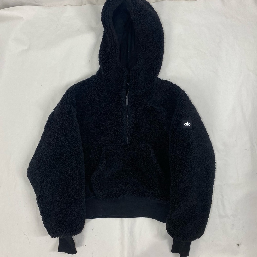 Alo Sherpa Jacket Cropped Zip Up XS